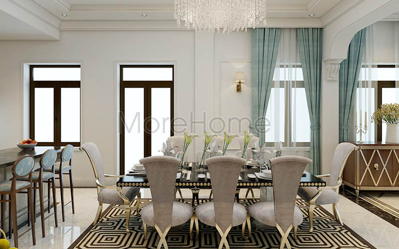 Biệt thự tân cổ điển với nội thất đầy ấn tượng