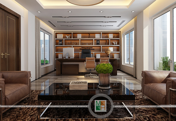 Trang trí nội thất văn phòng theo phong cách cổ điển