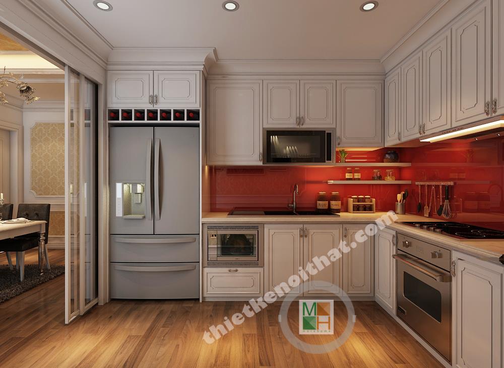 Tổng hợp mẫu kính ốp bếp đẹp tô điểm không gian sống thêm hút mắt