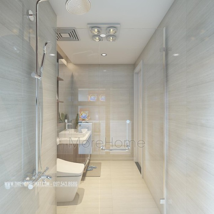 thiết kế nội thất phòng tắm nhỏ