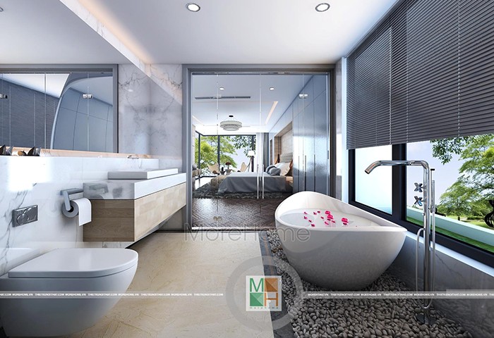 thiết kế nội thất phòng tắm nhỏ