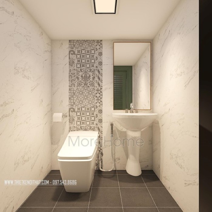 thiết kế nội thất phòng tắm nhỏ