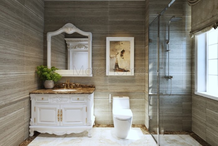 thiết kế nội thất phòng tắm nhỏ