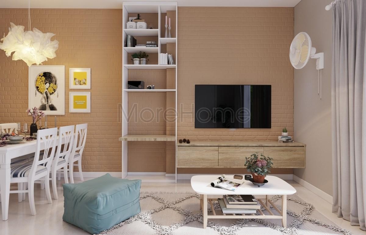 Biến hóa không gian với thiết kế nội thất chung cư 70m2 đa phong cách