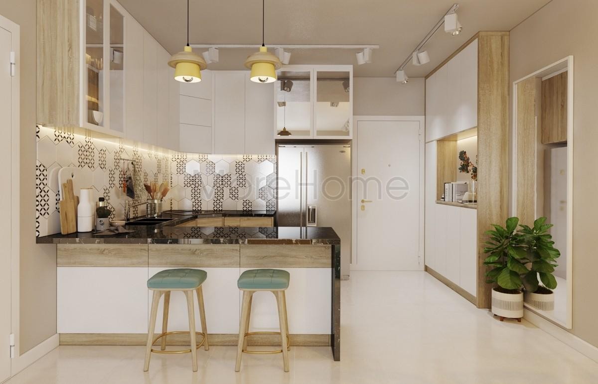 Biến hóa không gian với thiết kế nội thất chung cư 70m2 đa phong cách