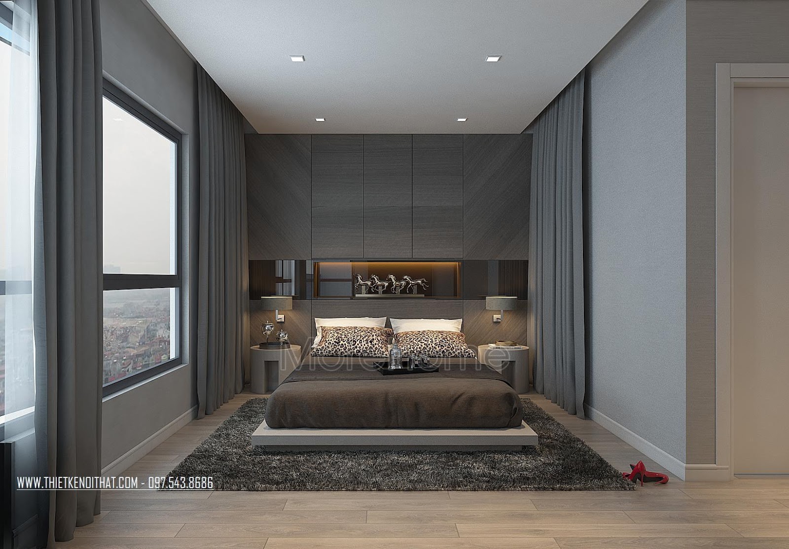 Biến hóa không gian với thiết kế nội thất chung cư 70m2 đa phong cách