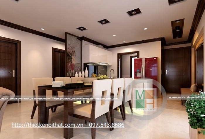 mẫu bàn ăn gỗ thích hợp cho mọi không gian bếp 