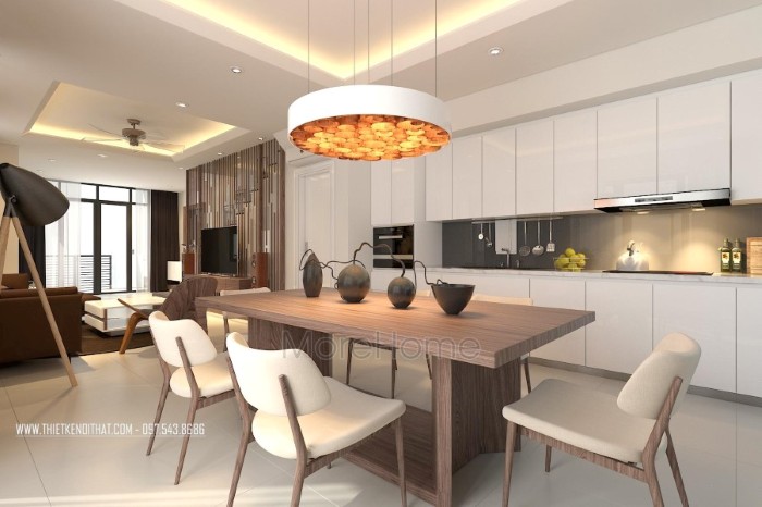 mẫu bàn ăn gỗ thích hợp cho mọi không gian bếp 