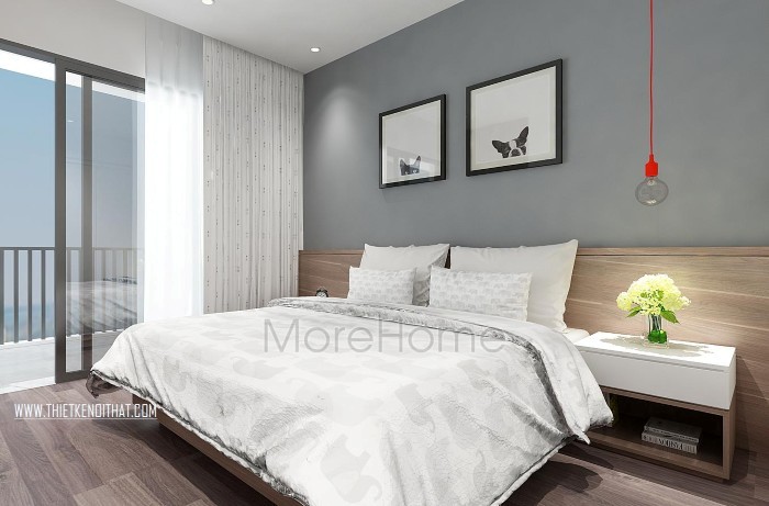 mẫu nội thất phòng ngủ màu trắng