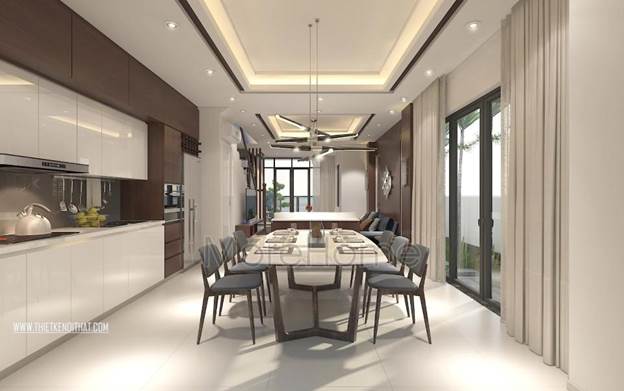 20 Mẫu thiết kế nội thất bếp – phòng ăn đẹp sang trọng