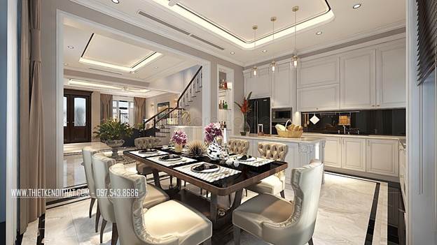 20 Mẫu thiết kế nội thất bếp – phòng ăn đẹp sang trọng