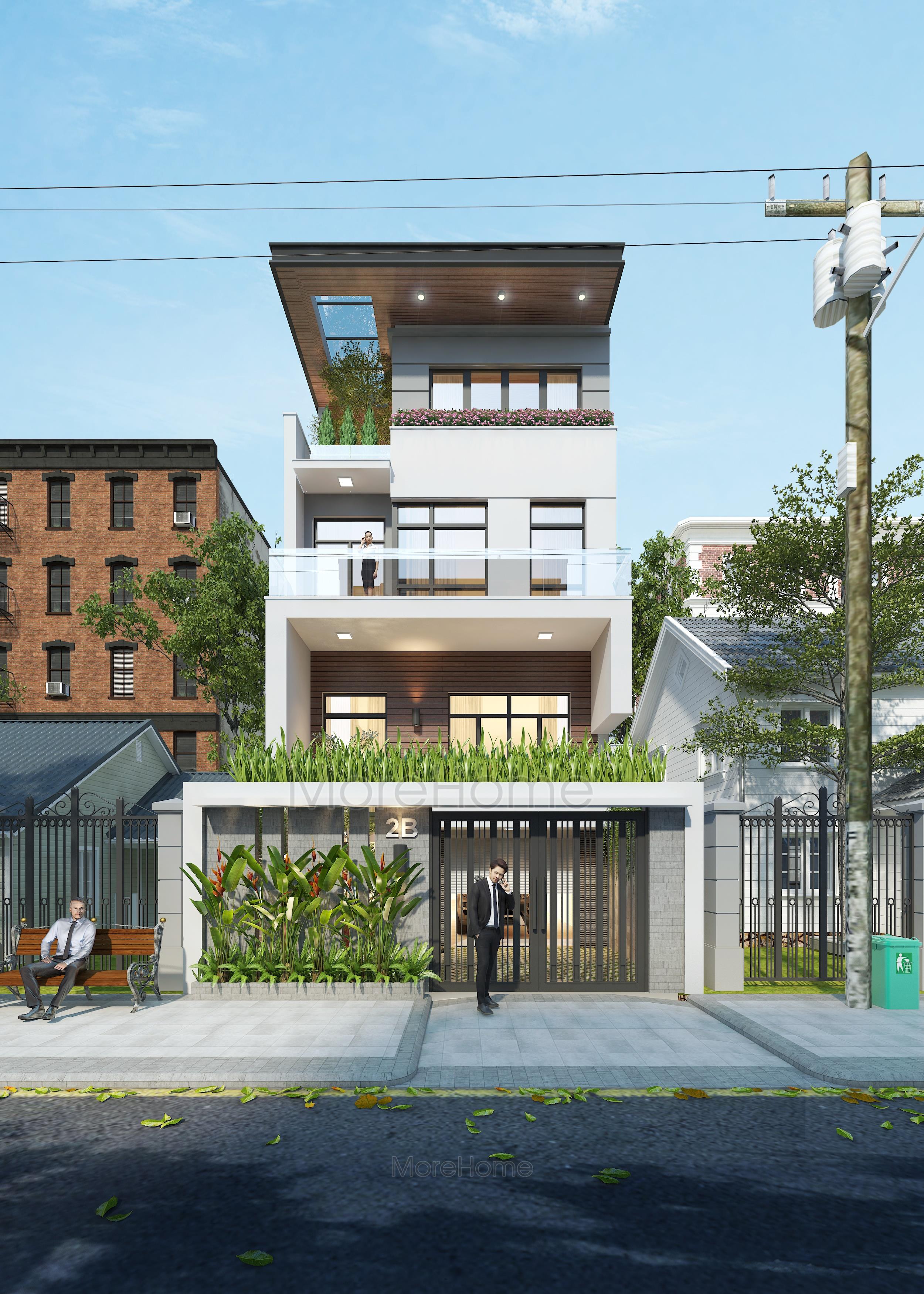 Thiết kế kiến trúc đẹp nhà phố, biệt thự, khách sạn, spa, văn phòng