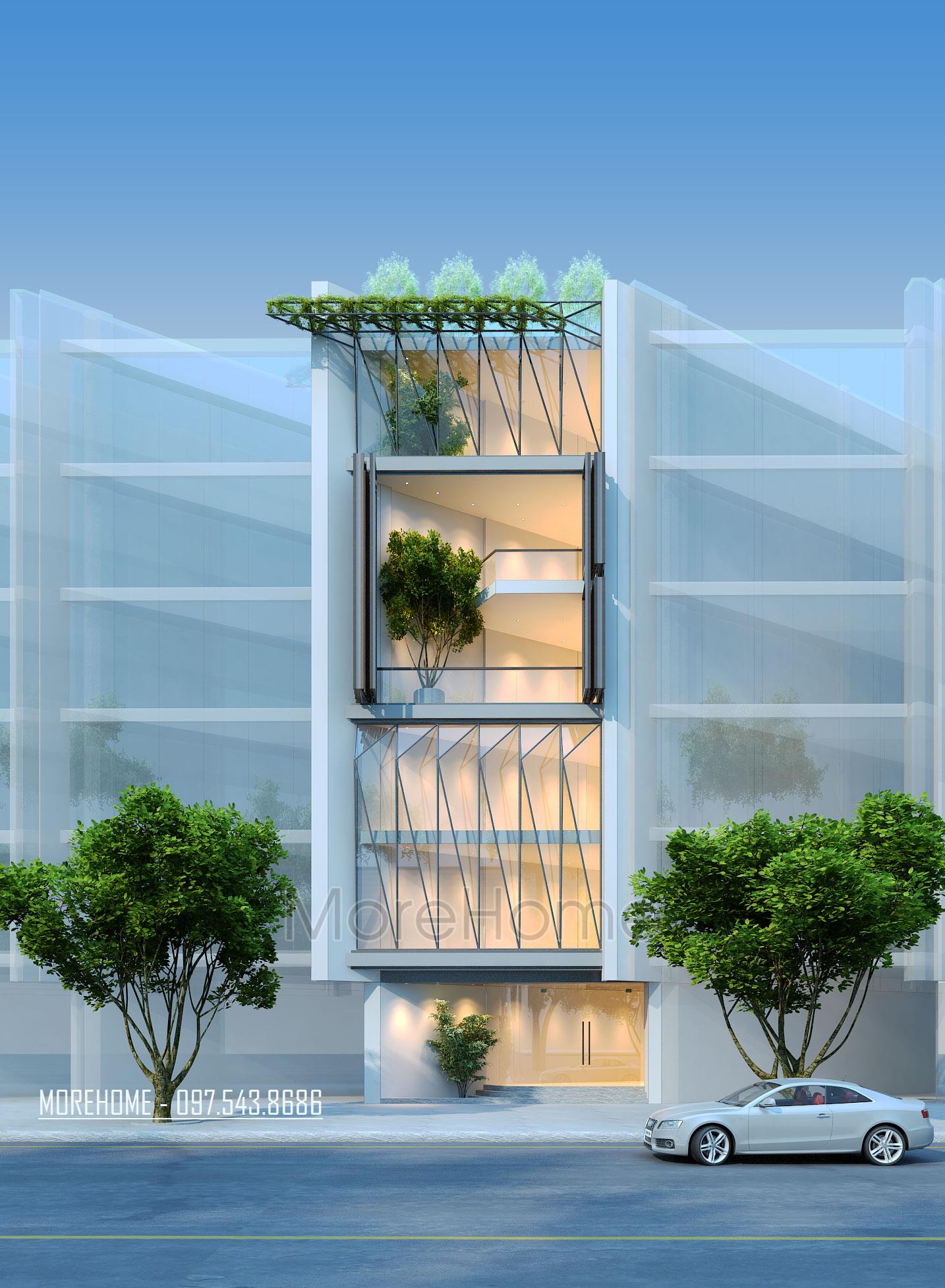 Thiết kế kiến trúc đẹp nhà phố, biệt thự, khách sạn, spa, văn phòng