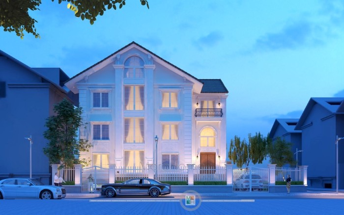 mẫu nhà phố 4 tầng đẹp nhất 2019