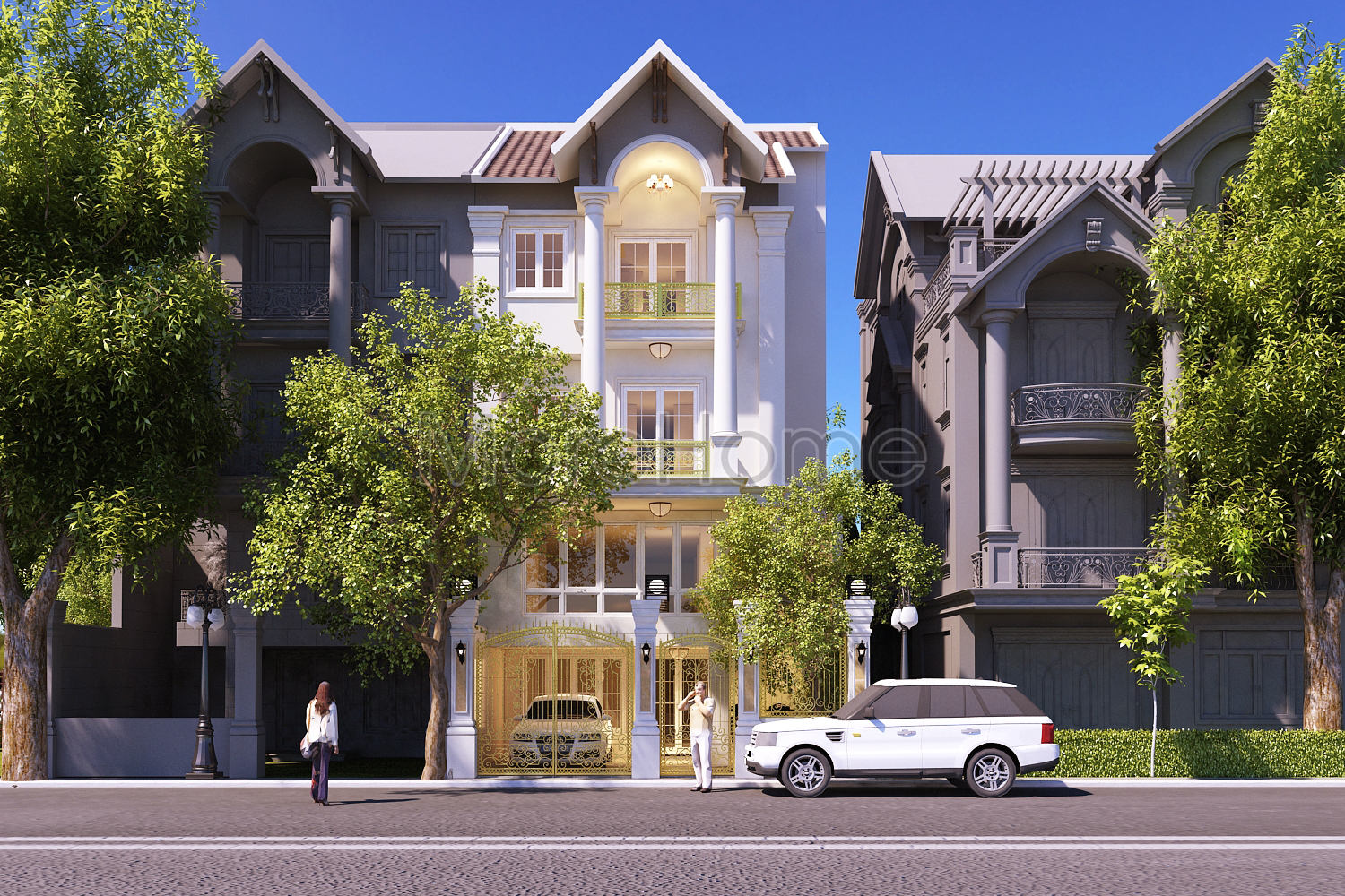 Thiết kế kiến trúc đẹp nhà phố, biệt thự, khách sạn, spa, văn phòng