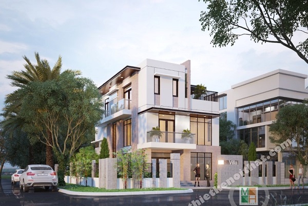 Thiết kế kiến trúc đẹp nhà phố, biệt thự, khách sạn, spa, văn phòng