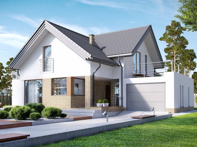 Thiết kế nhà cấp 4 mái thái có gác lửng