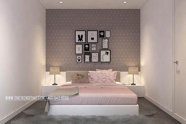 Thiết kế nội thất phòng ngủ bé gái