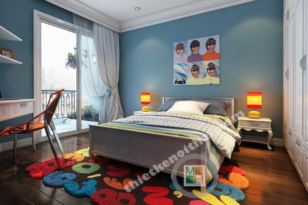 Thiết kế nội thất phòng ngủ bé trai