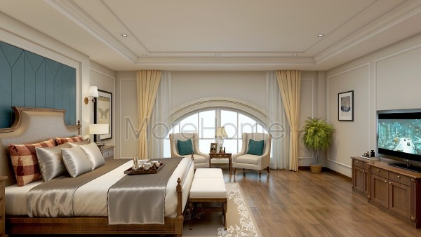 Thiết kế nội thất phòng ngủ tân cổ điển
