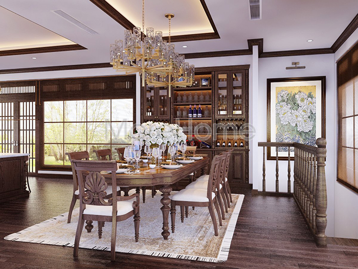 bàn ăn tân cổ điể