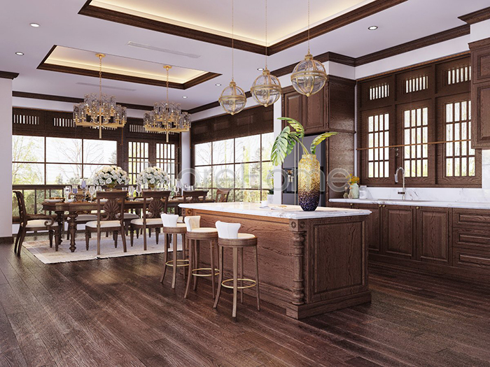 bàn ăn tân cổ điể