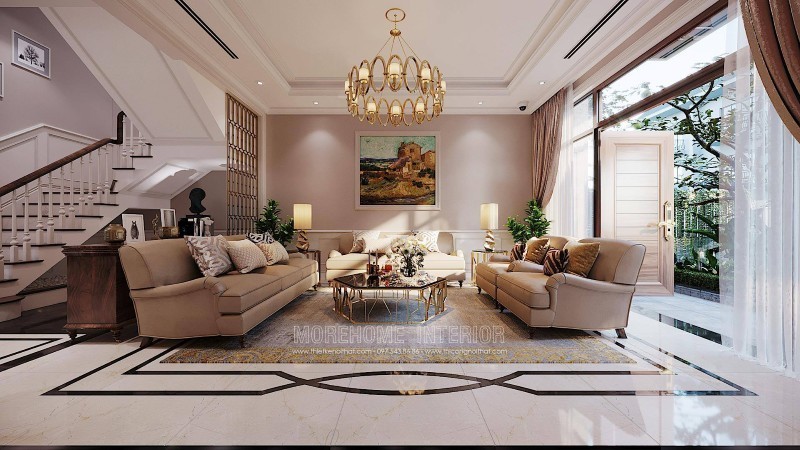 Thiết kế trang trí phòng khách