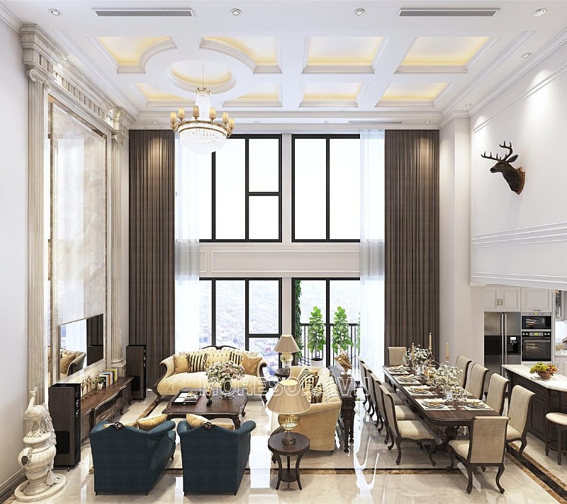 Thiết kế trang trí phòng khách