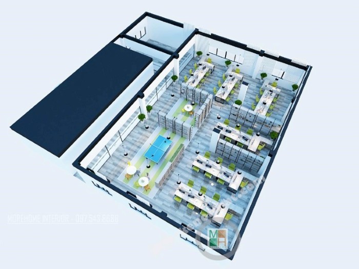 Thiết kế nội thất văn phòng giá rẻ