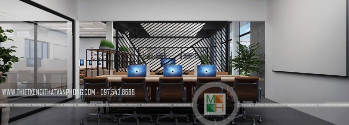 Thiết kế nội thất văn phòng công nghệ