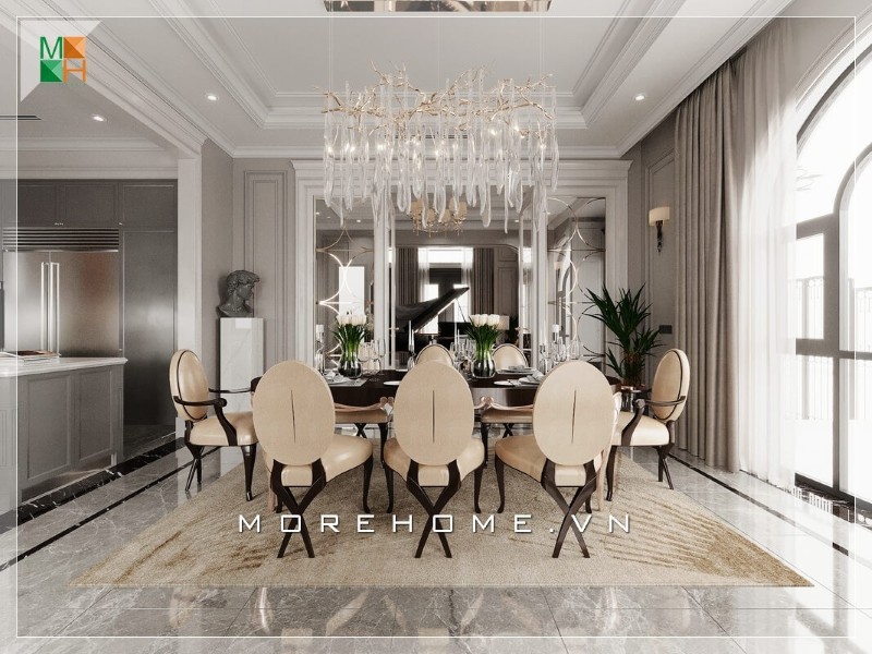 Báo giá thiết kế nội thất biệt thự hiện đại tại hải phòng