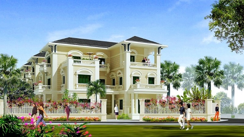 Thiết kế biệt thự vườn cam