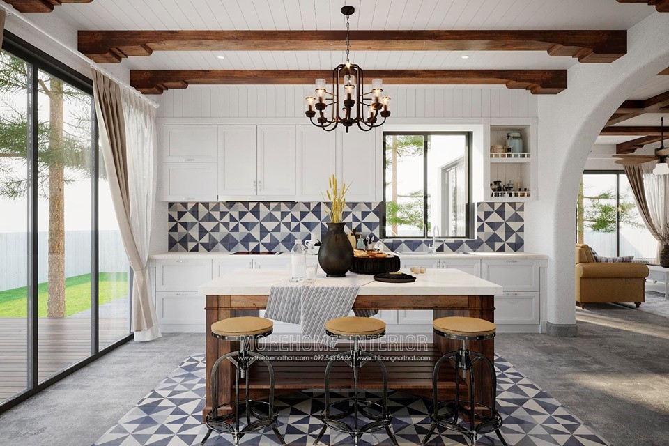 Mẫu thiết kế nội thất biệt thự nghỉ dưỡng hiện đại