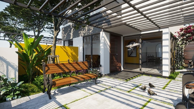 Mẫu thiết kế nội thất biệt thự nghỉ dưỡng hiện đại