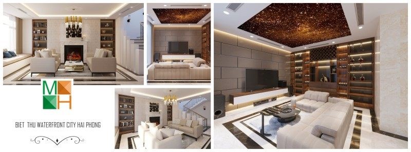 Mẫu thiết kế nội thất biệt thự nghỉ dưỡng hiện đại