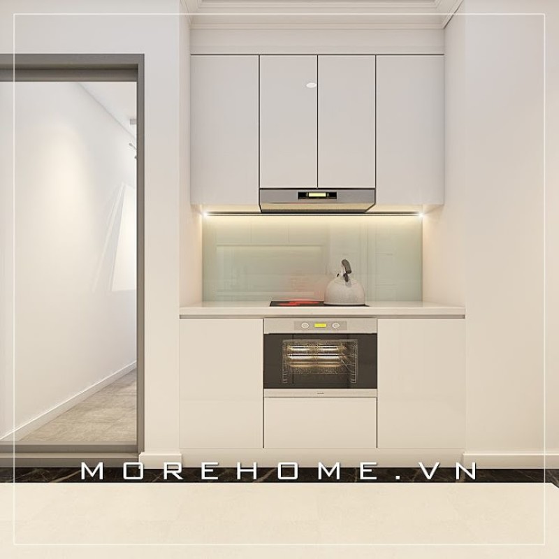 Tủ bếp hải phòng màu trắng đẹp