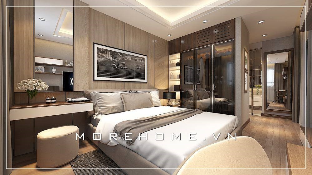 Tủ quần áo 3 buồng gỗ công nghiệp