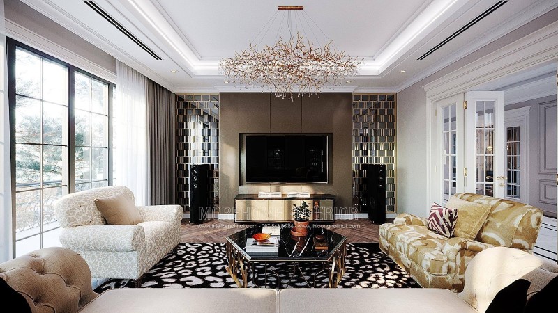 Thiết kế nội thất biệt thự tân cổ điển tại hải phòng