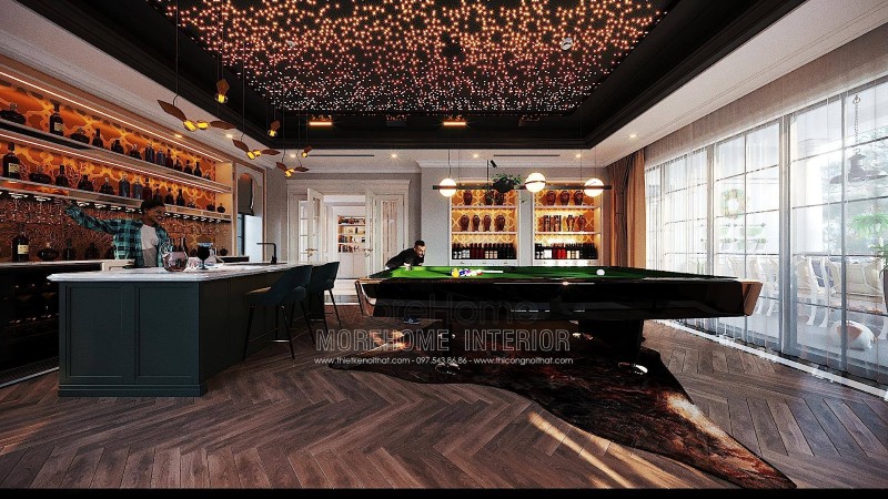 Thiết kế nội thất biệt thự tân cổ điển tại hải phòng