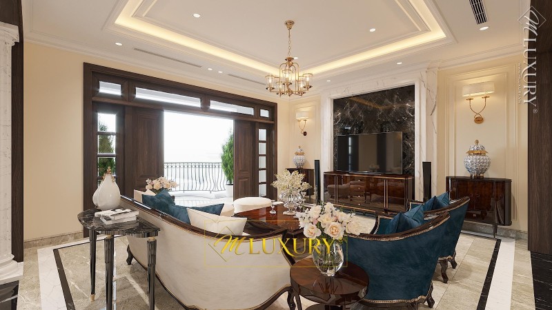 Thiết kế nội thất biệt thự tân cổ điển tại hải phòng