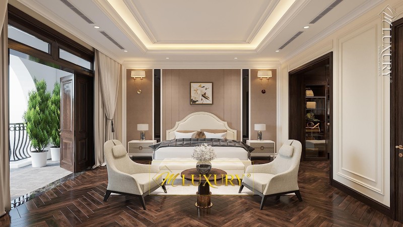 Thiết kế nội thất biệt thự tân cổ điển tại hải phòng