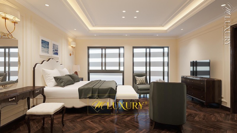 Thiết kế nội thất biệt thự tân cổ điển tại hải phòng