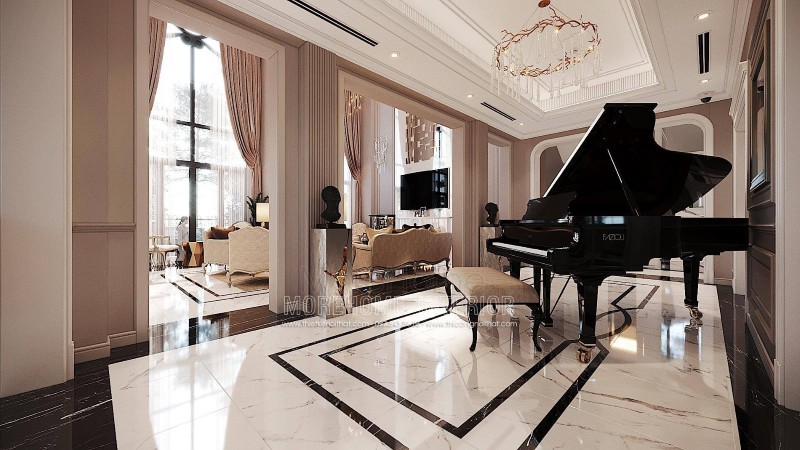 Thiết kế nội thất biệt thự tân cổ điển tại hải phòng