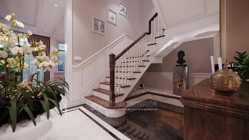 Thiết kế nội thất biệt thự tân cổ điển tại hải phòng