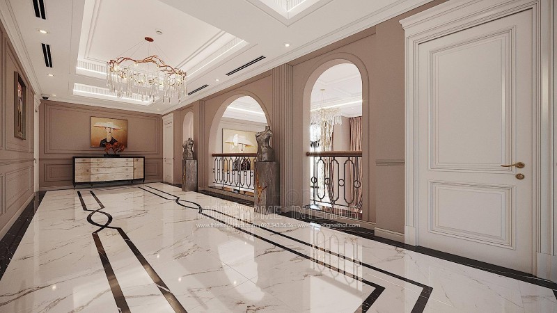 Thiết kế nội thất biệt thự tân cổ điển tại hải phòng