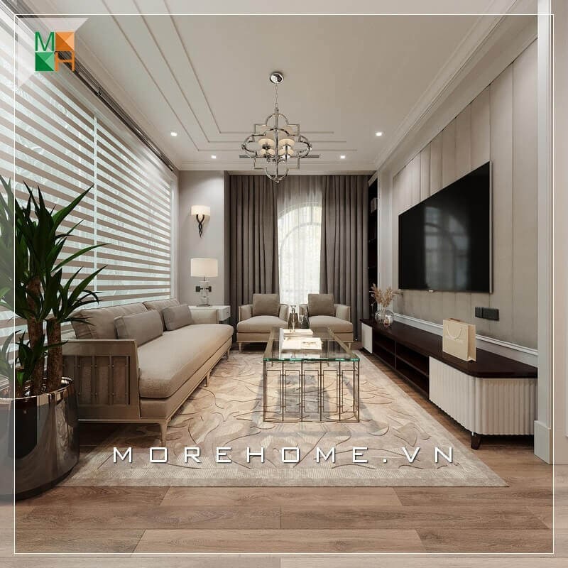 Thiết kế nội thất biệt thự tân cổ điển tại hải phòng