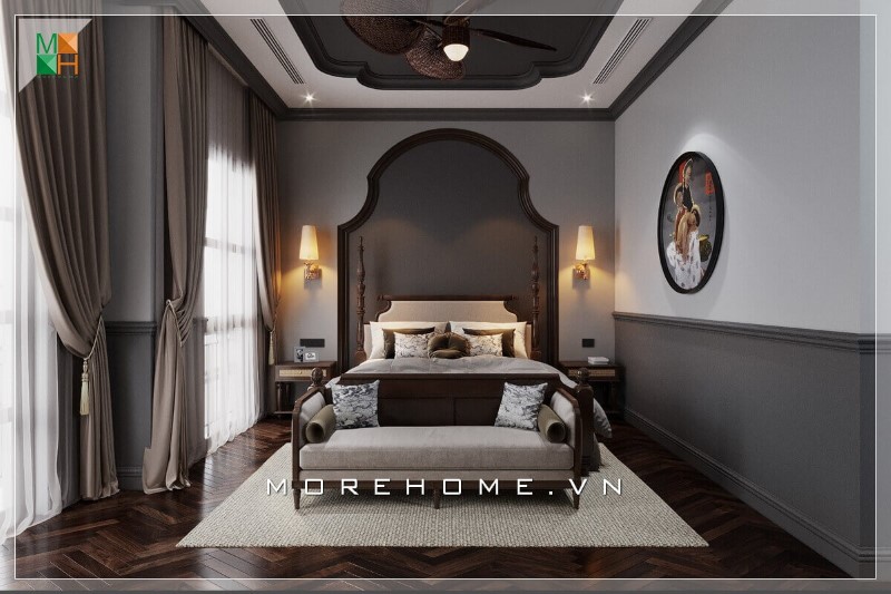 thiết kế nội thất căn hộ 120m2 phong cách tân cổ điển