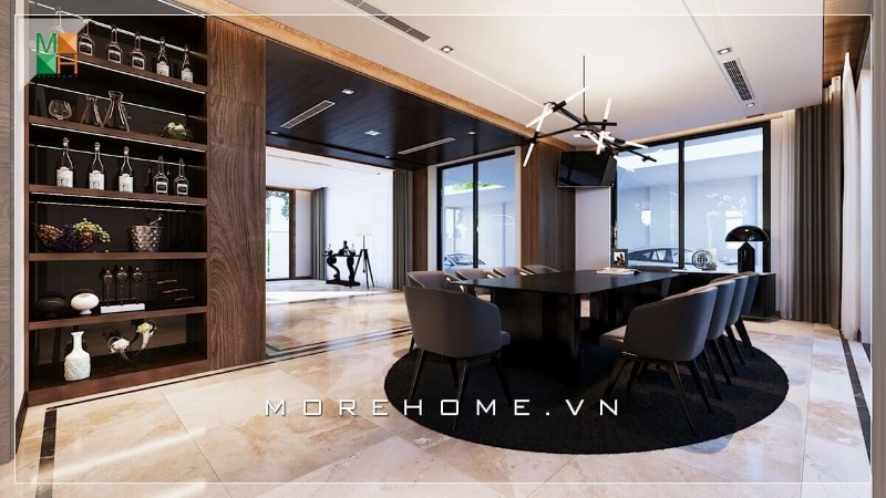 Tủ rượu gỗ óc chó