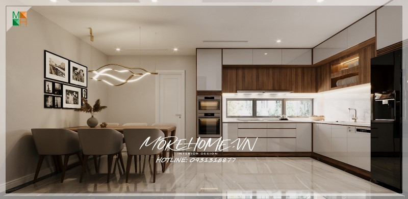 Thiết kế nội thất căn hộ chung cư 70m2