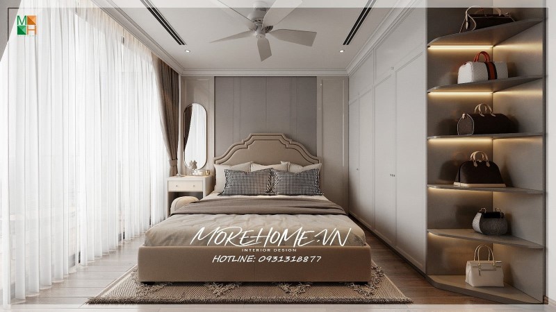 Thiết kế phòng ngủ 20m2 cho vợ chồng